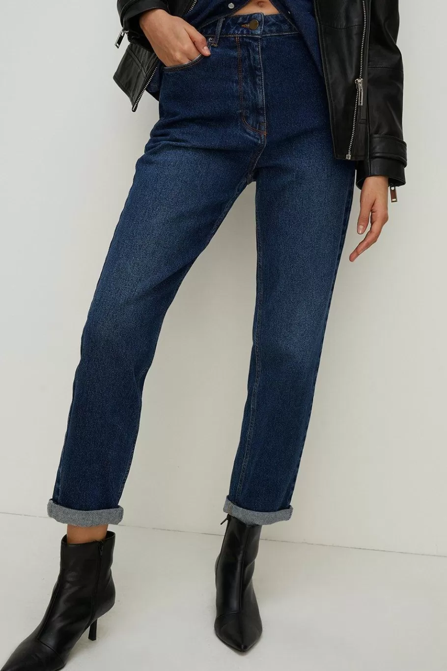 Oasis Ava Relaxed Boyfriend Jean Indigo Flash Sale