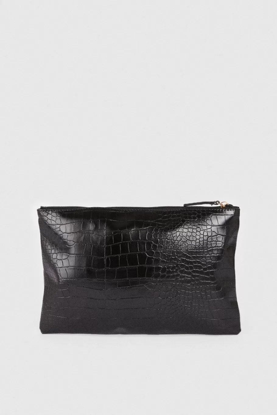 Oasis Croc Makeup Bag Black New