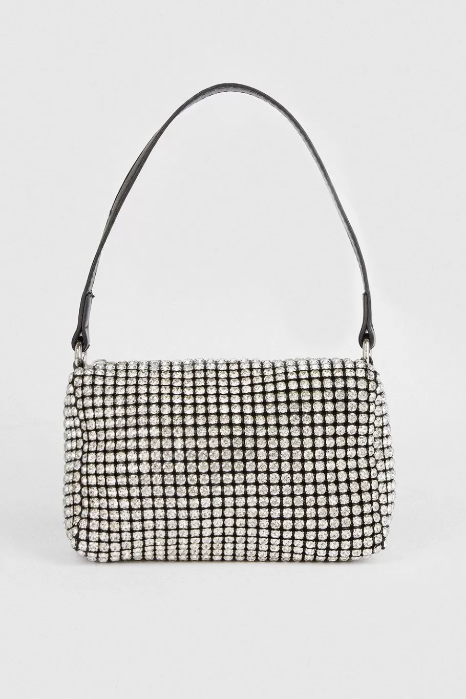 Oasis Diamante Shoulder Bag Silver Store