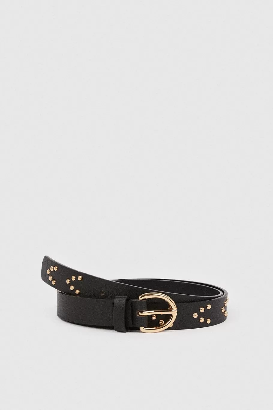 Oasis Faux Leather Stud Detail Belt Black Store