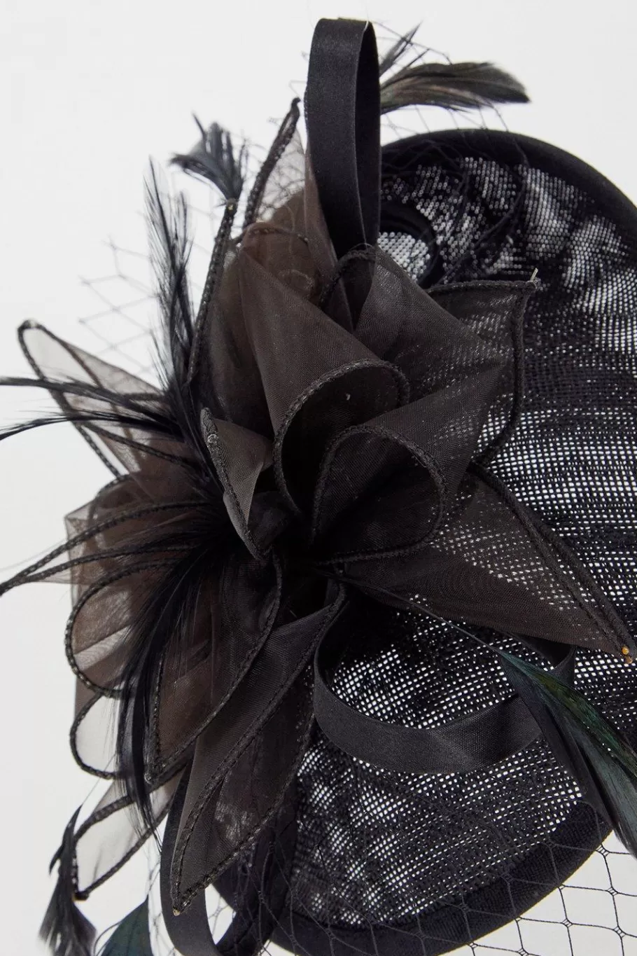 Oasis Flower And Feather Disk Fascinator Black Store