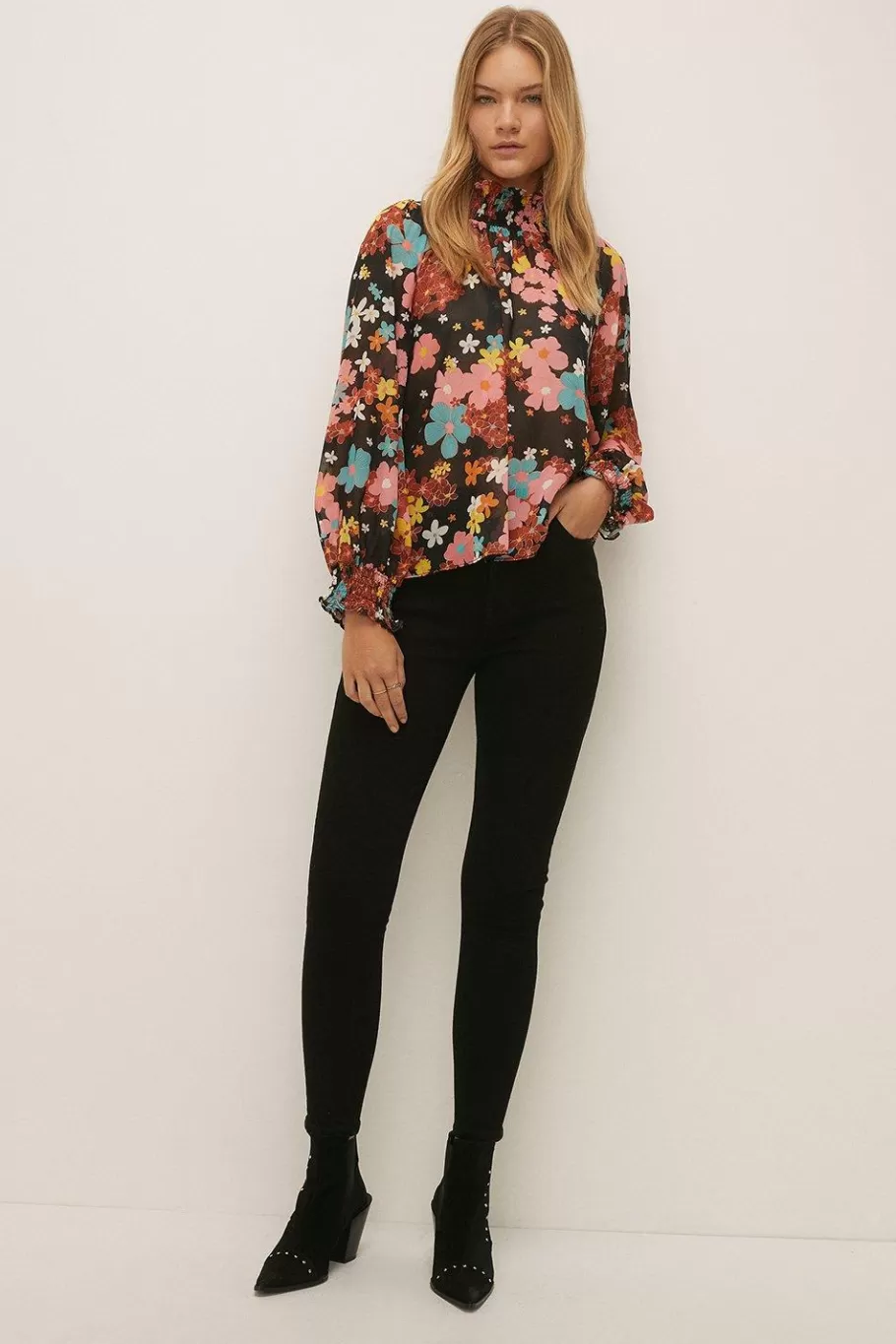 Oasis High Waisted Skinny Jean Black Store