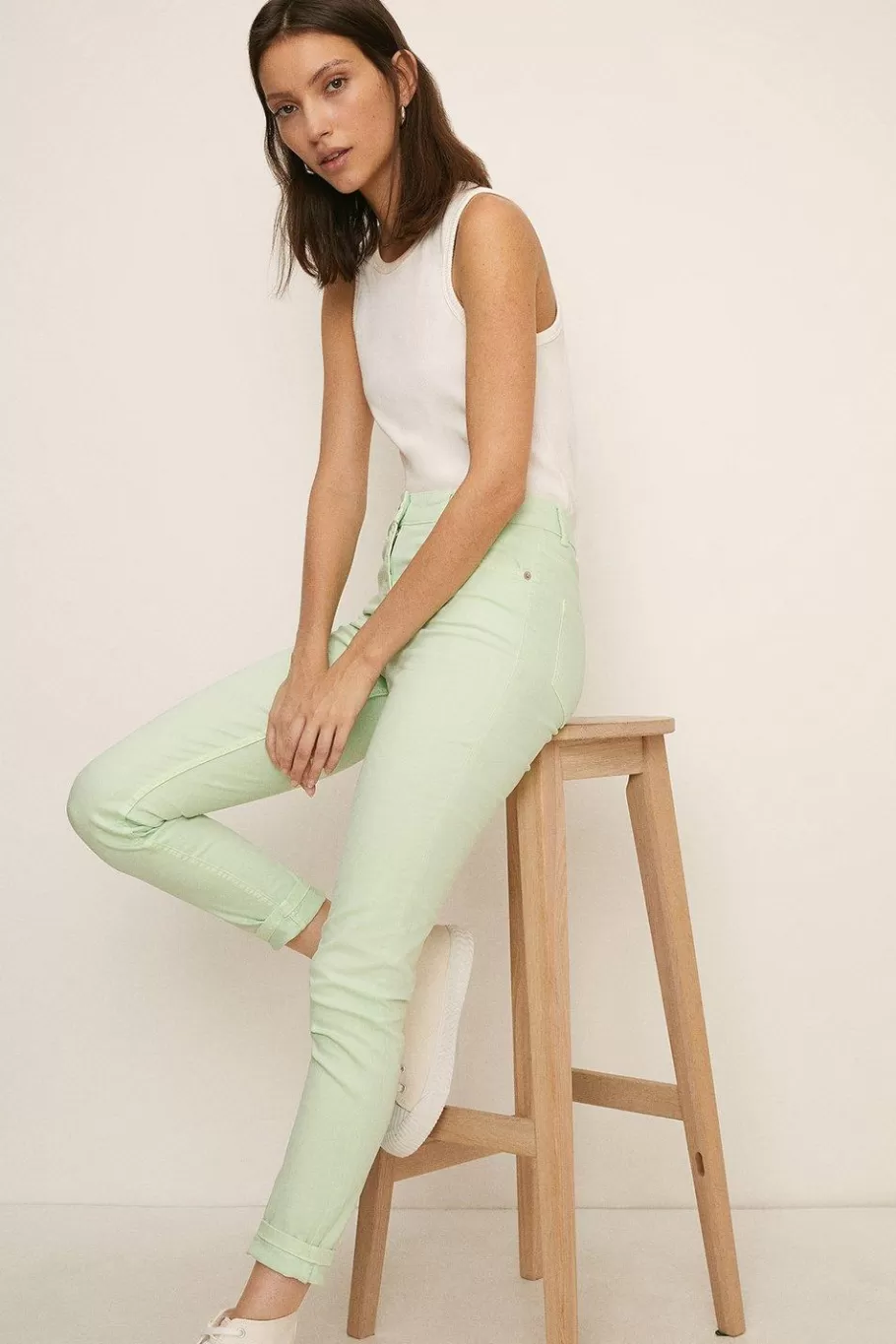 Oasis Lily Organic High Rise Skinny Jean Indigo Sale