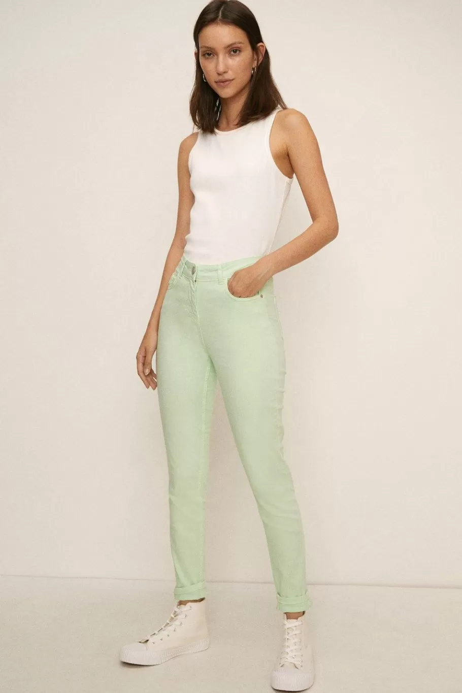 Oasis Lily Organic High Rise Skinny Jean Indigo Sale