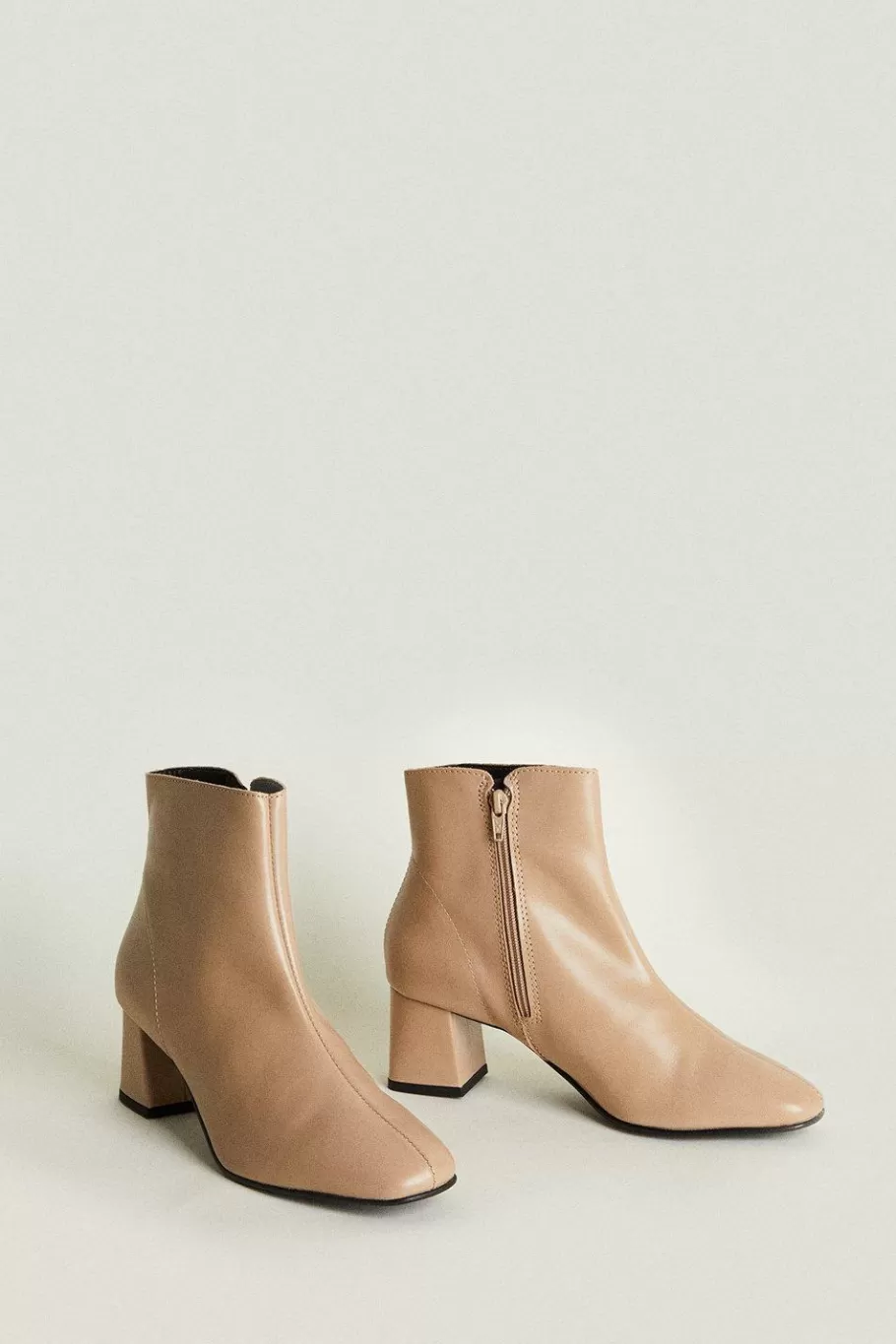 Oasis Low Heel Knee High Boots Brown Store