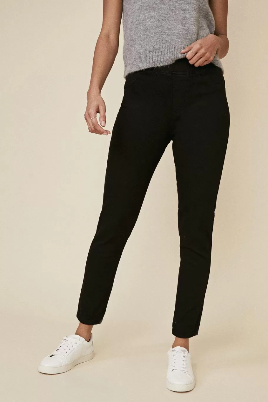 Oasis Organic Cotton Jeggings Black Sale