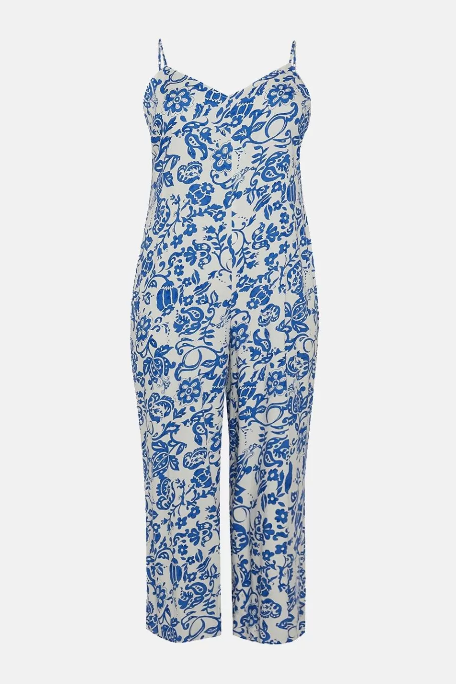 Oasis Plus Size Paisley Print Strappy Jumpsuit Multi Hot