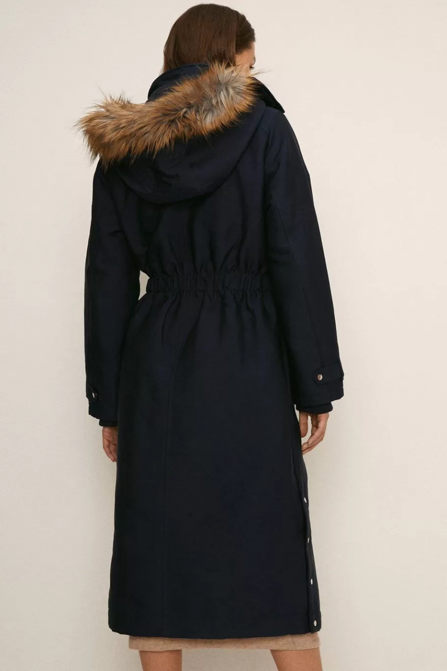 Oasis Premium Maxi Winter Parka Navy Clearance