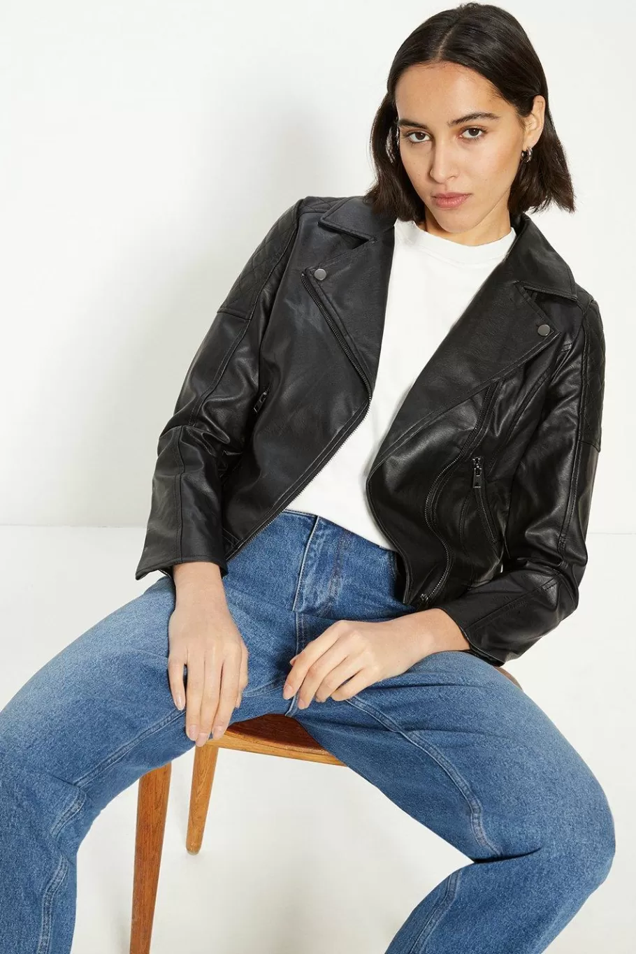 Oasis Pu Biker Black Shop