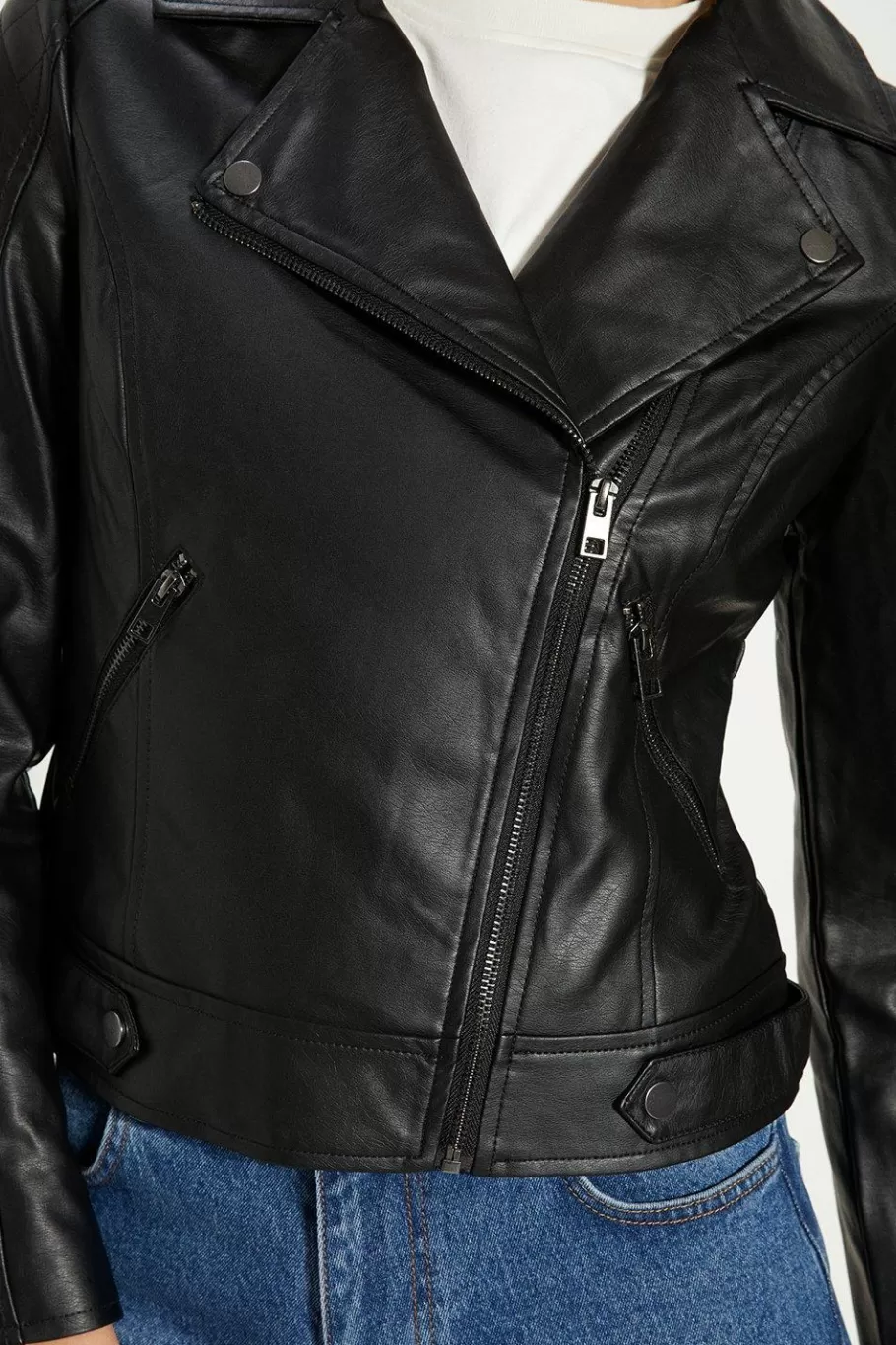 Oasis Pu Biker Black Shop