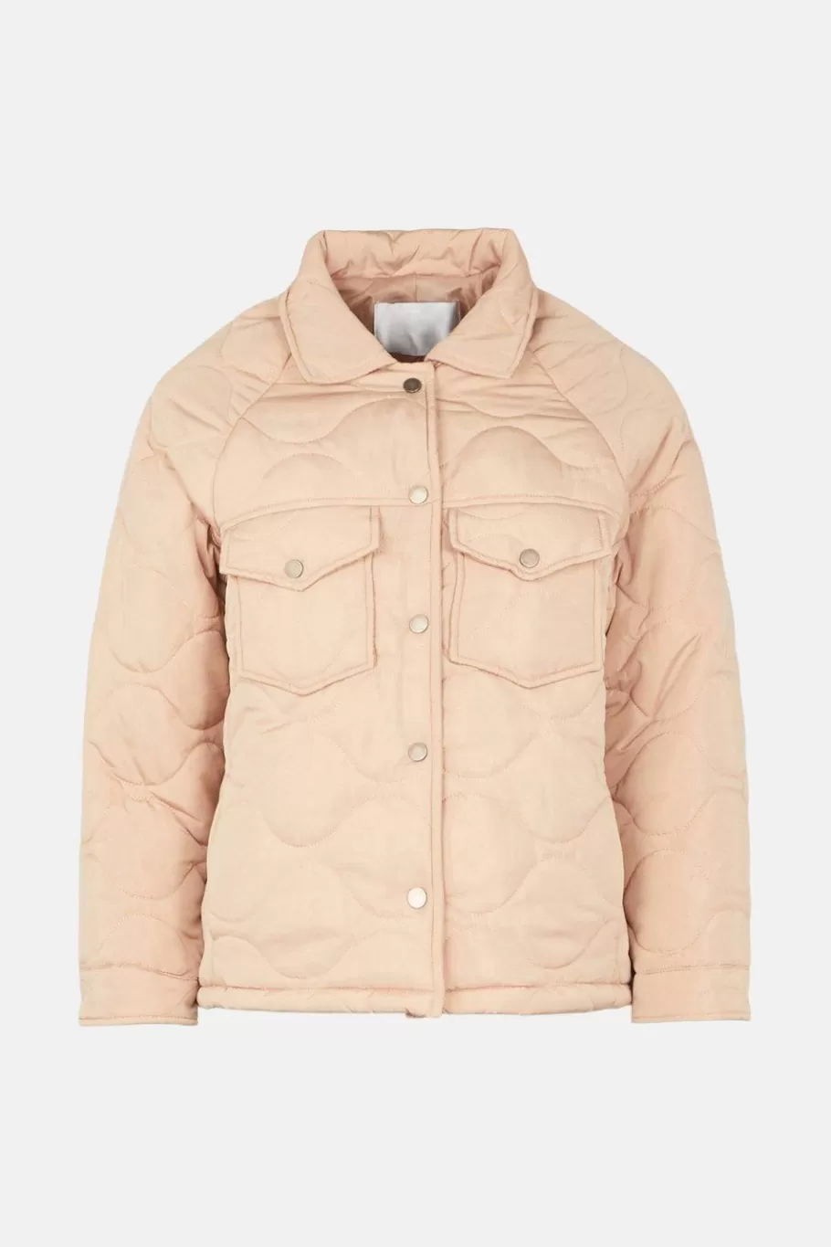 Oasis Quilted Popper Jacket Beige Online