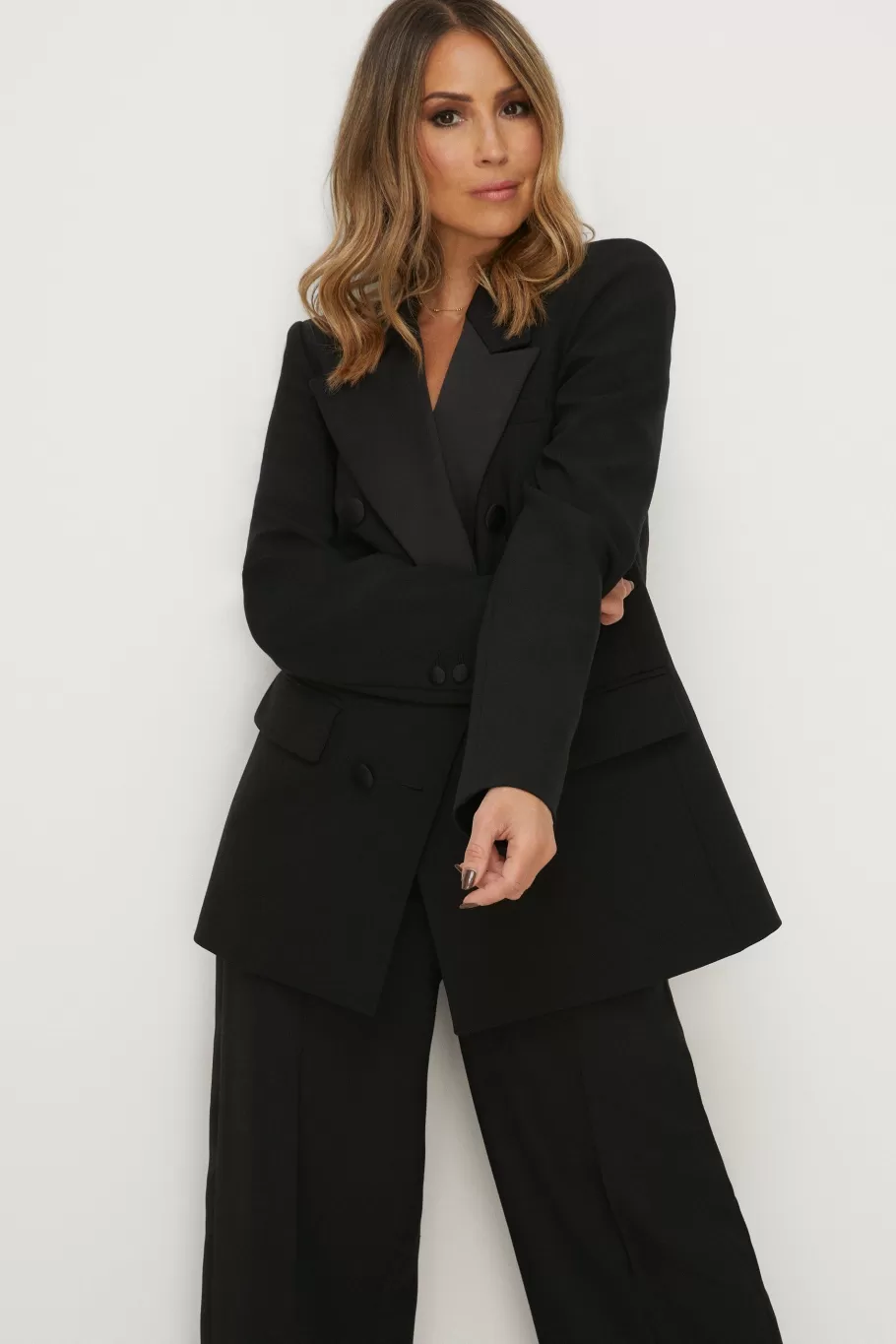 Oasis Rachel Stevens Premium Tuxedo Blazer Black Cheap