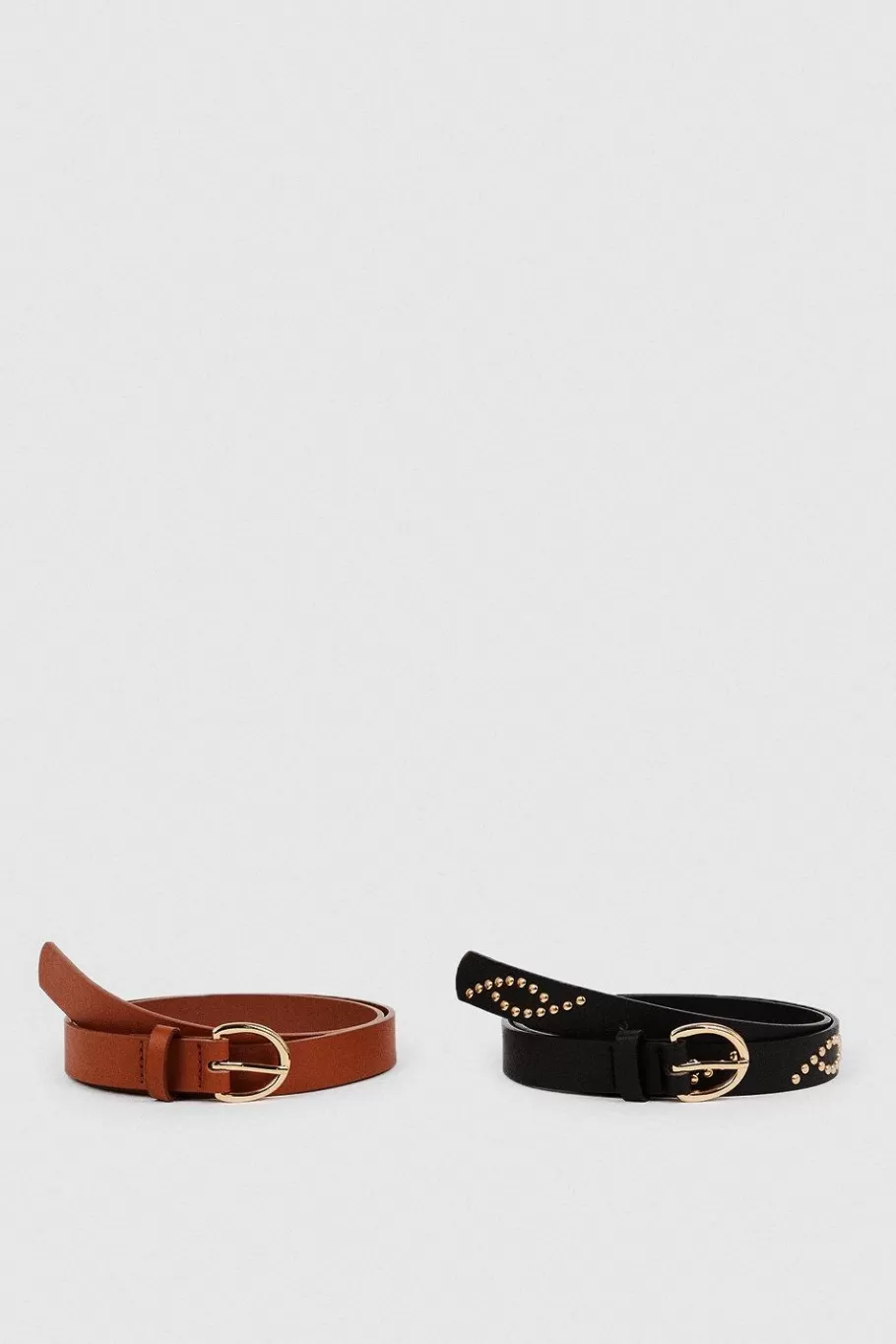 Oasis Stud Detail Faux Leather Pack Belt Multi Flash Sale