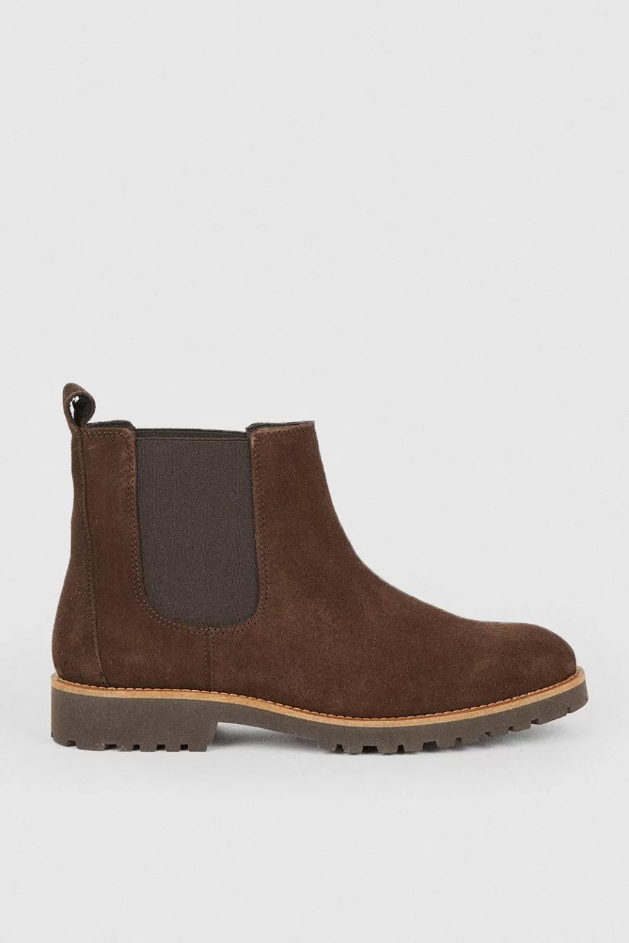 Oasis Suede Chelsea Boots Brown Online