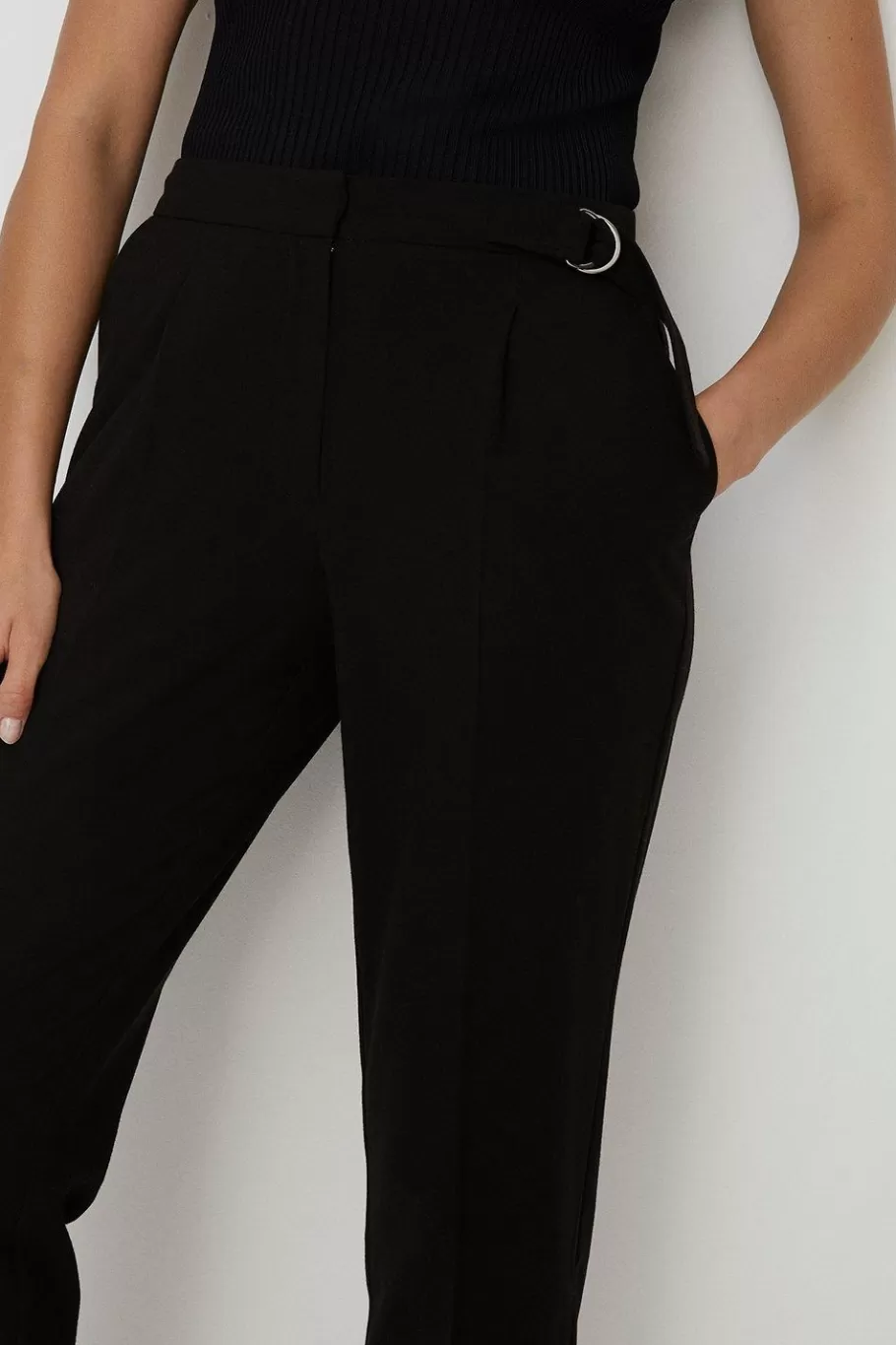 Oasis Tailored Trouser Black Flash Sale