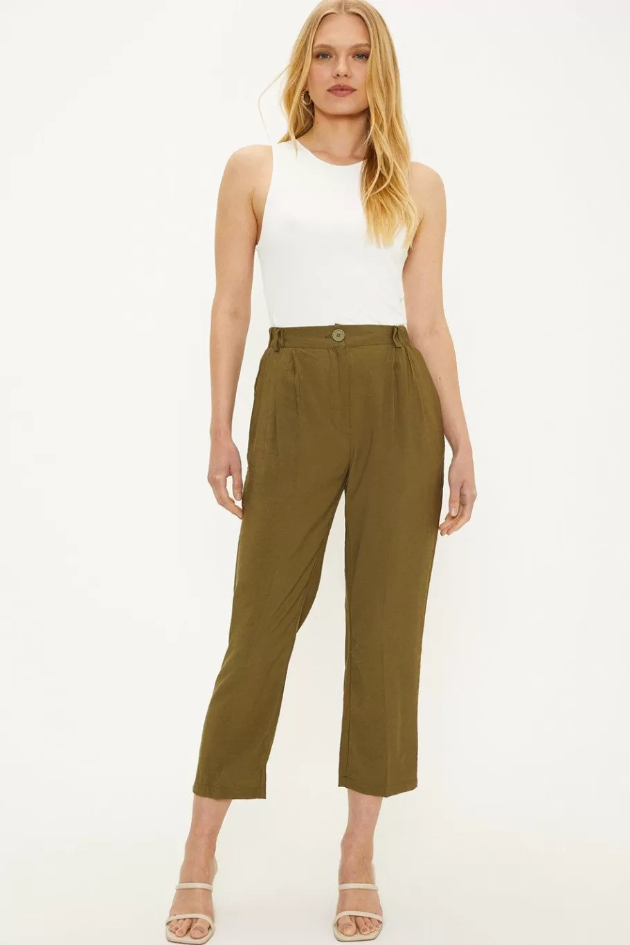 Oasis Tapered Trouser Khaki Best