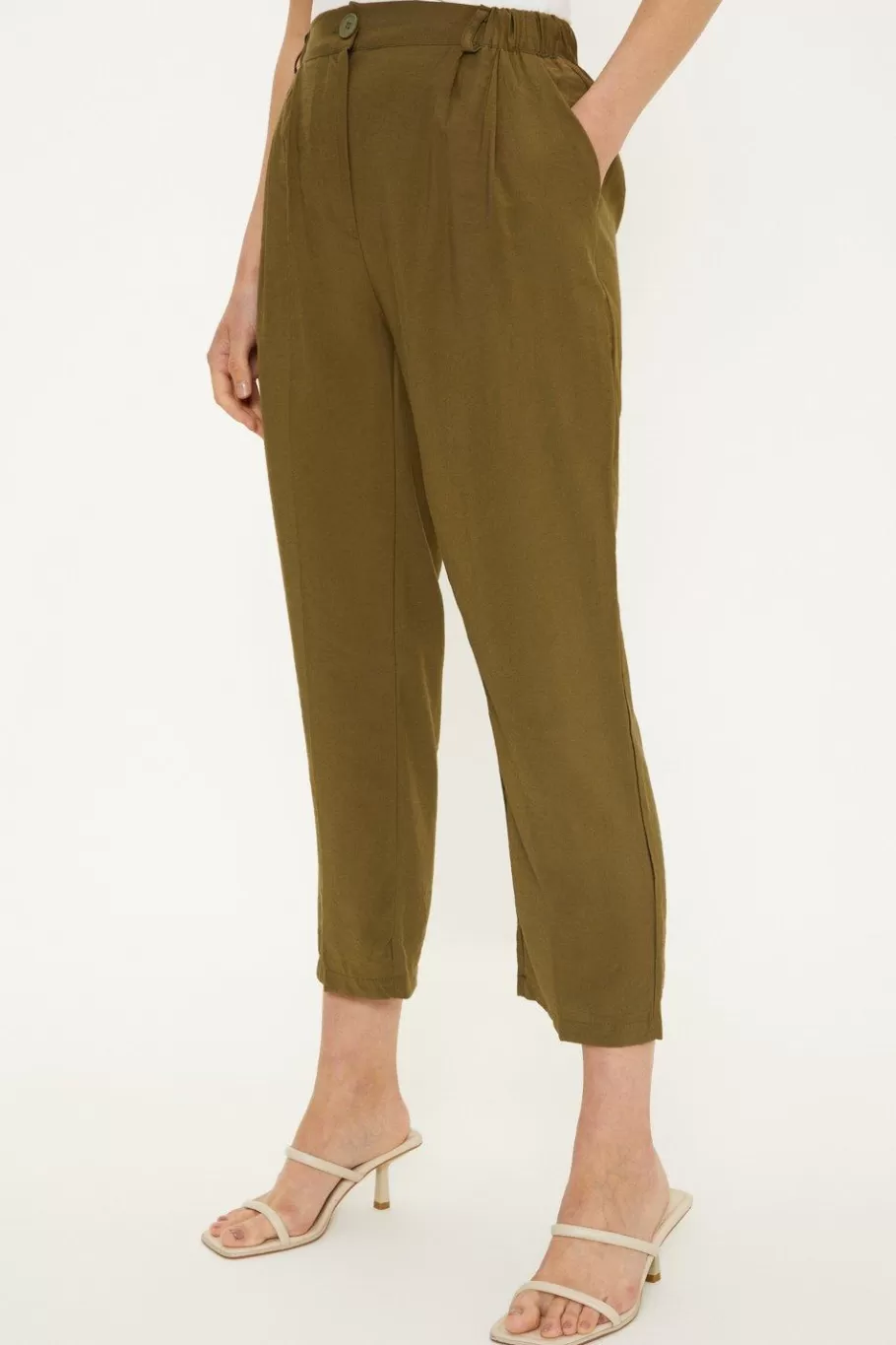 Oasis Tapered Trouser Khaki Best