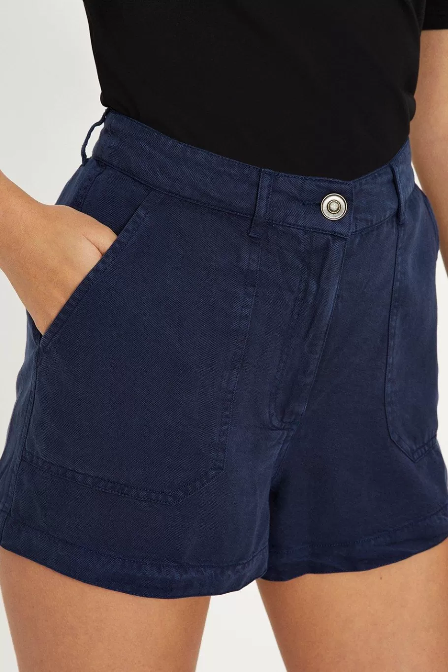 Oasis Tencel Utility Shorts Navy Best