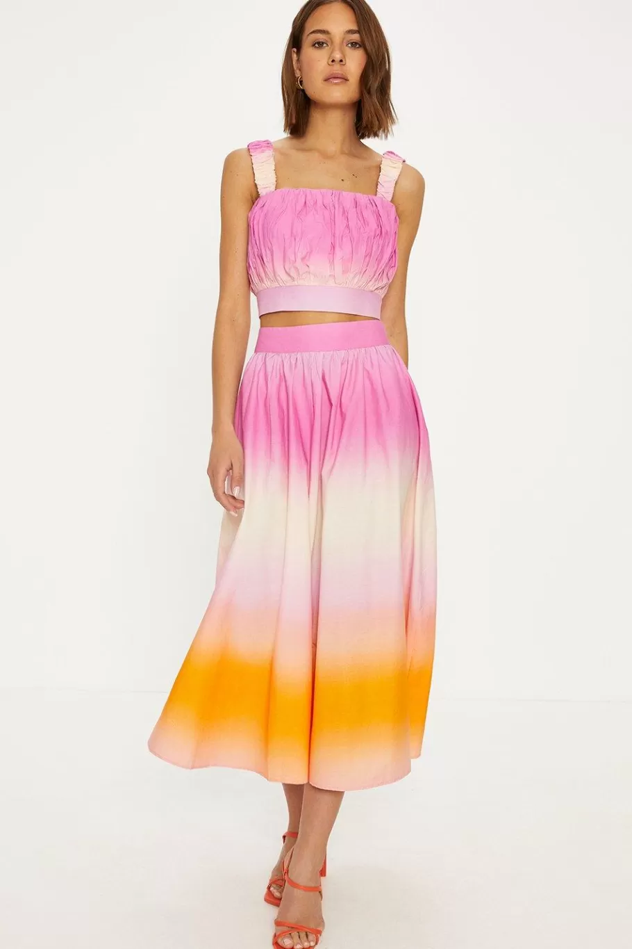 Oasis Tie Dye Midi Skirt Multi Online