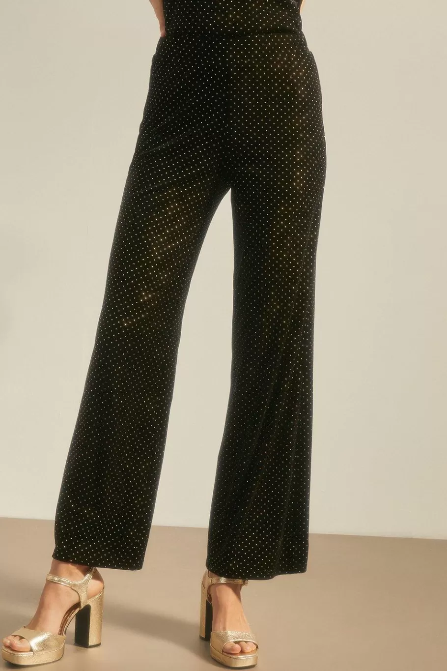 Oasis Velvet Stud Hotfix Trouser Black Sale