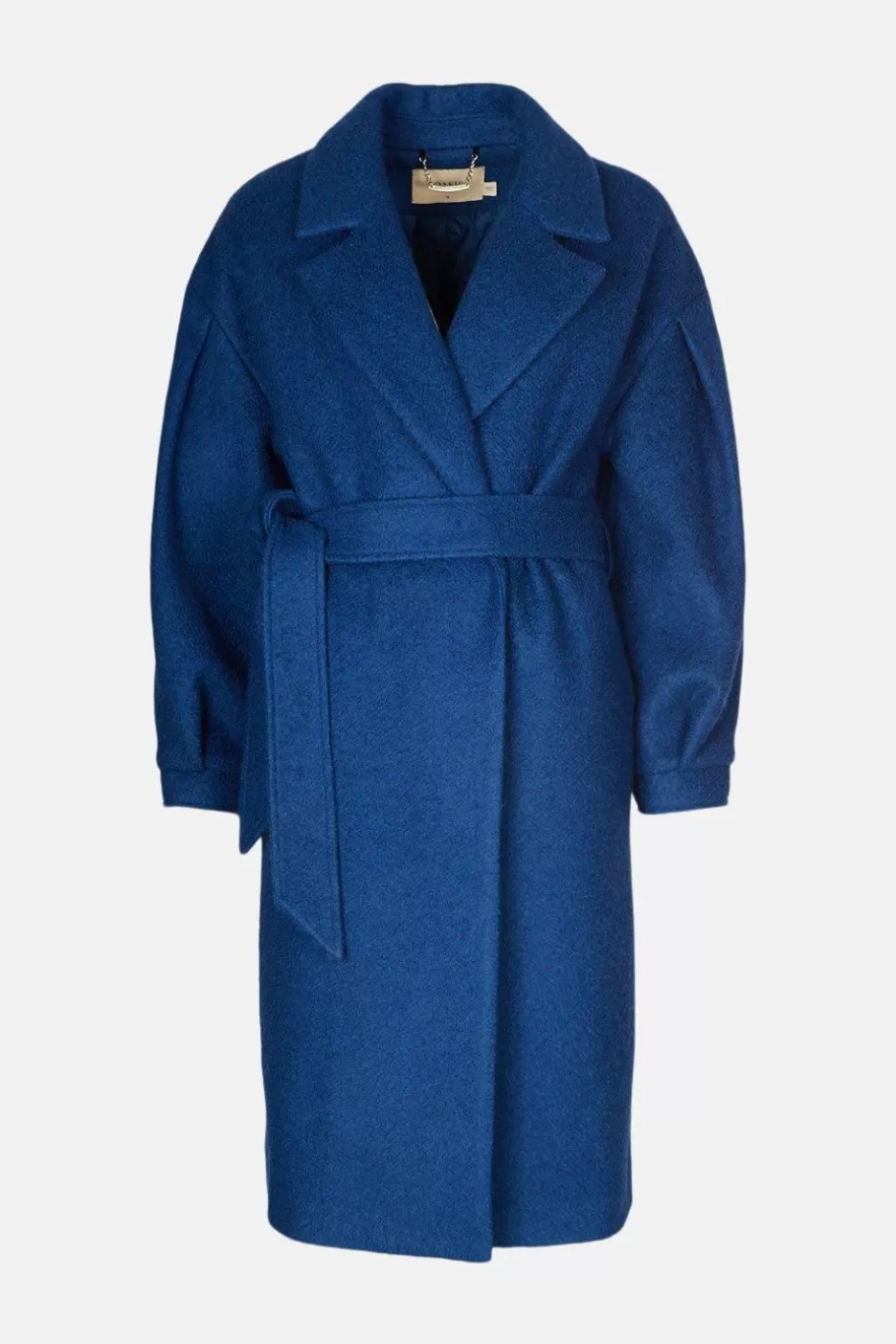 Oasis Wool Mix Balloon Sleeve Coat Blue Cheap